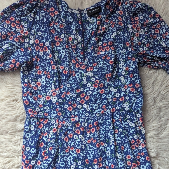 EUC Yumi Kim Lucky You Jumpsuit in Blossom Navy - Picture 5 of 15